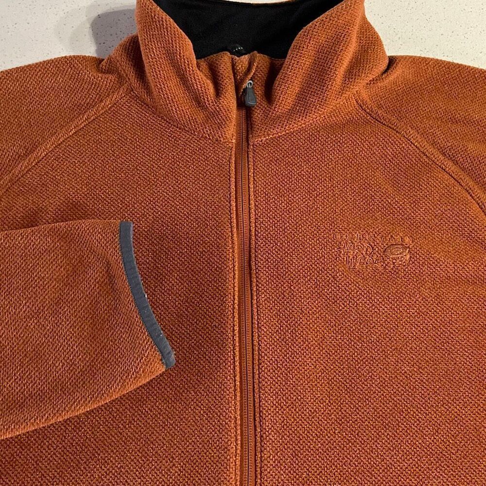 Mountain Hardwear Burnt Orange 1/4 Zip Sweatshirt Sweater Mens XL